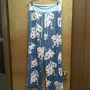 Women's casual floral pants 3XL
